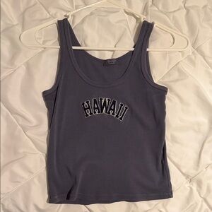 Brandy Melville Hawaii Tank Top - Dark Blue